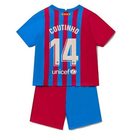 Camisola FC Barcelona Philippe Coutinho 14 Criança Equipamento Principal 2021-22